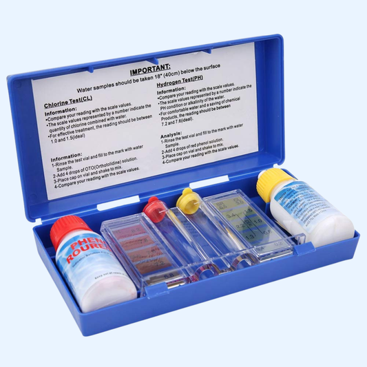 Pool Water Test Kit – pH & Chlorine Analyzer